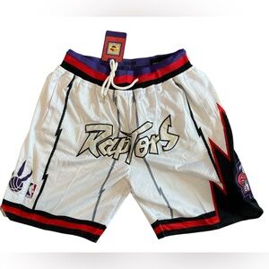 Just Don Raptors shorts size Large NWT